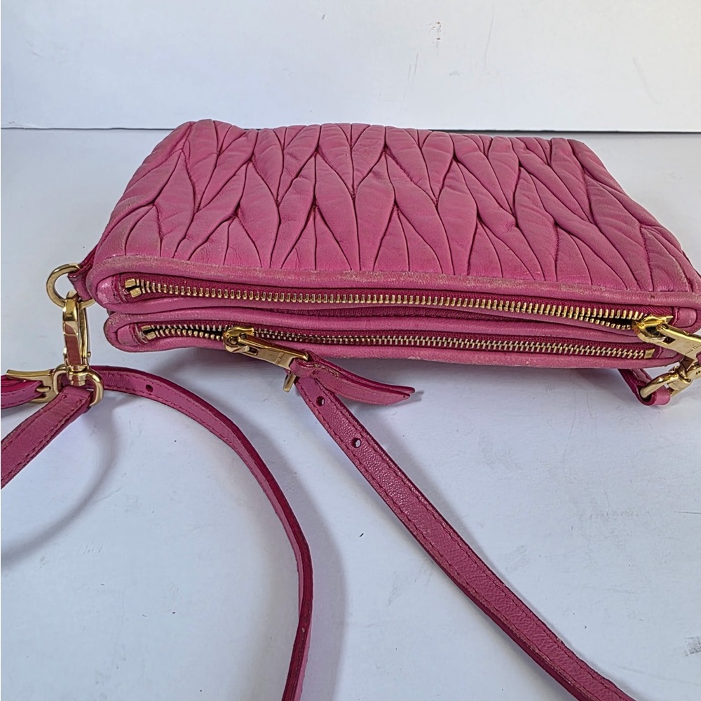 Miu Miu Pink Matelasse Shoulder Bag - Picture 5 of 7